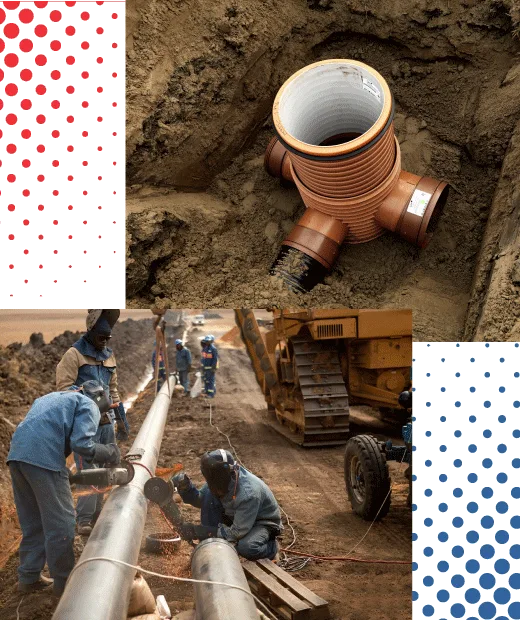 pipe line constuction image
