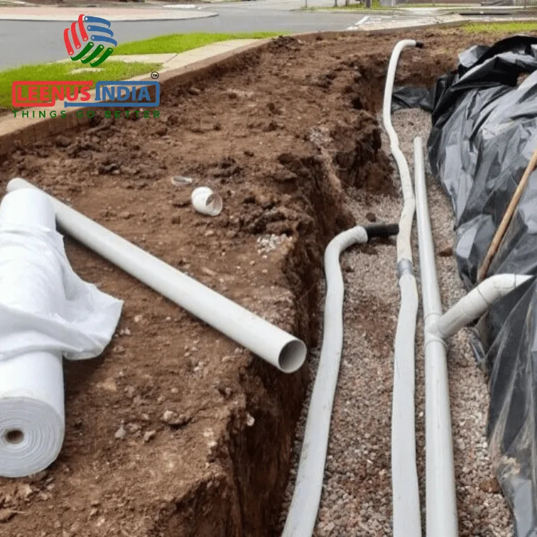 white pipeline at work area