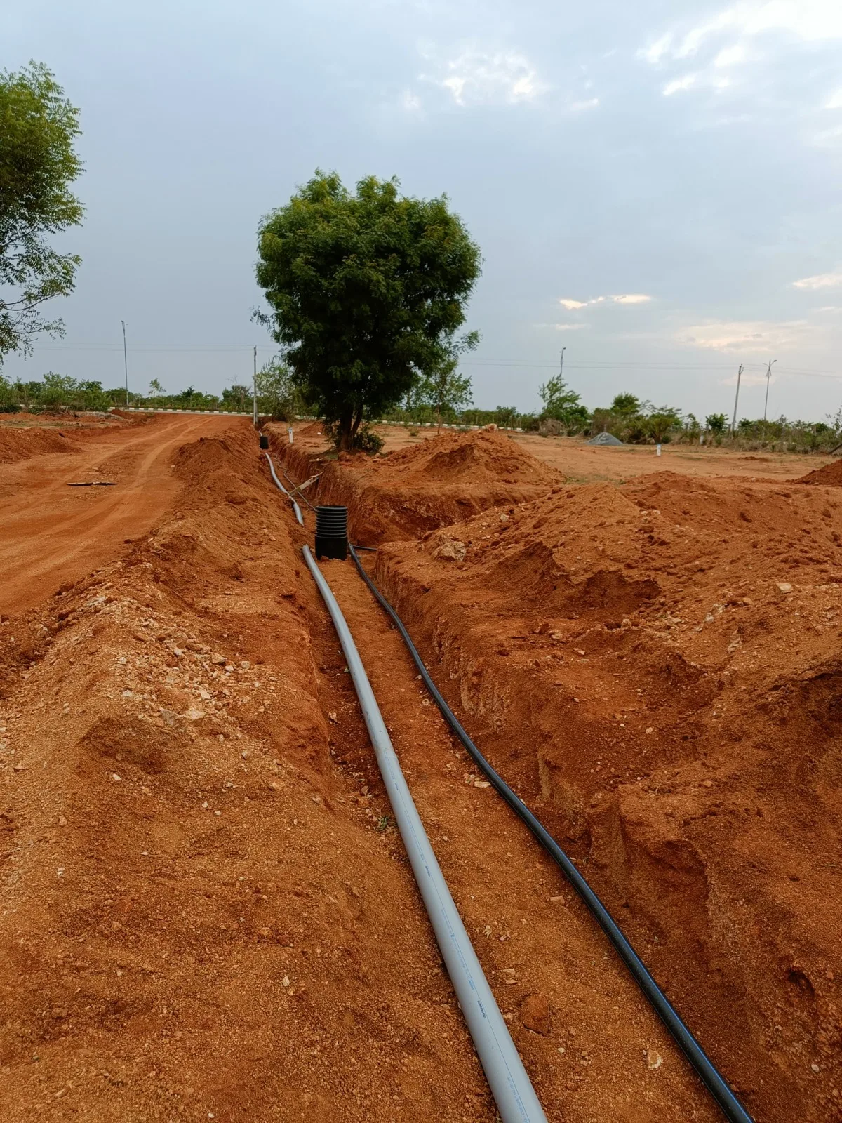 Pipe line laying