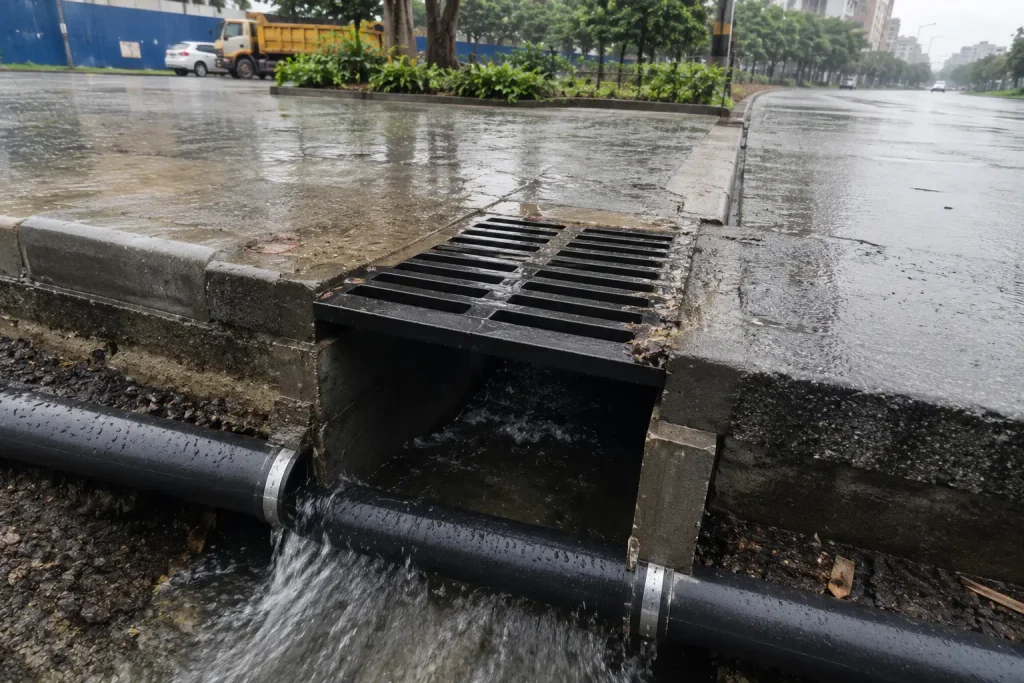 Storm drain system in metro cities