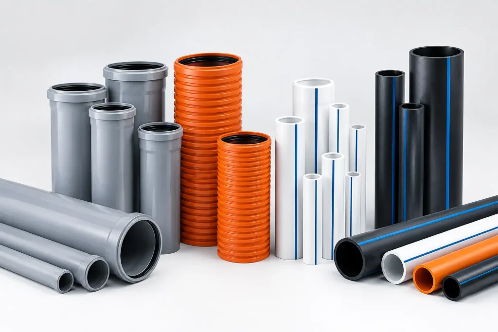 Types of Underground drainage pipes